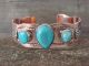 Native American Jewelry Copper Turquoise Bracelet by Bobby Cleveland