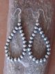 Navajo Indian Hand Beaded Navajo Pearl Dangle Earrings by Jake