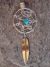 Navajo Indian Jewelry Sterling Silver Turquoise Dreamcatcher Pendant! Arviso
