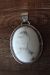 Navajo Indian Jewelry Sterling Silver White Howlite Pendant!  Begaye