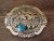 Navajo Sterling Silver Turquoise Horse Belt Buckle by Richard Singer