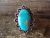 Navajo Indian Sterling Silver Turquoise Ring by Mike Smith - Size 6