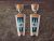 Zuni Sterling Silver Spiny Oyster Turquoise Inlay Sunface Post Earrings - Edaakie