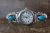 Navajo Indian Jewelry Sterling Silver Turquoise Ladies Watch - Saunders