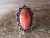 Navajo Indian Sterling Silver Spiny Oyster Ring by Mike Smith - Size 7.5