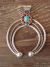 Navajo Indian Sterling Silver Turquoise Coral Naja Pendant -NC