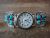 Native American Indian Jewelry Sterling Silver Turquoise  Watch - MH