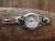 Navajo Indian Sterling Silver Turquoise Coral Inlay Watch 