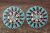 Navajo Indian Sterling Silver Turquoise Cluster Post Earrings!  Mathilda Benally