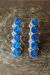 Zuni Indian Sterling Silver Blue Opal Bar Post Earrings! Cachini