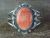 Navajo Indian Sterling Silver & Spiny Oyster Bracelet by Jeff James Jr