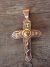 Navajoi Indian Copper Cross Pendant by Laura Willie! Hand Stamped!
