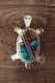 Zuni Indian Sterling Silver Turquoise & Spiny Oyster Turtle Pin/Pendant! Wayne Haloo