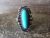 Navajo Indian Jewelry Nickel Silver Turquoise Ring Size 6 Phoebe Tolta