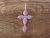 Zuni Sterling Silver Opal Cross Pendant - Jonathan Shack 