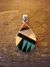 Zuni Indian Sterling Silver Inlay Pendant by  Kallestewa