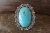 Navajo Indian Jewelry Sterling Silver Turquoise Ring Size 7 - Delgarito