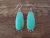 Navajo Indian Sterling Silver Turquoise Dangle Earrings! Roberta Begay