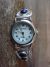 Native American Indian Jewelry Sterling Silver Lapis Lady's Watch