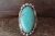Navajo Indian Jewelry Sterling Silver Turquoise Ring Size 10.5 - Yazzie