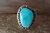 Navajo Indian Jewelry Sterling Silver Turquoise Ring Size 6 - Belin