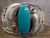 Navajo Indian Turquoise Sterling Silver Feather Bracelet - Davey Morgan