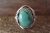 Navajo Indian Jewelry Sterling Silver Turquoise Ring Size 11.5 - Platero