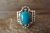 Navajo Indian Jewelry Sterling Silver Turquoise Ring Size 6 - Kenneth