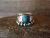 Navajo Indian Sterling Silver & Turquoise Ring by Tom Lewis - Size 8.5