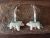Hand Carved White Marble Turquoise Horse Fetish Earrings by Matt Mitchell!
