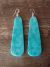 Navajo Indian Jewelry Turquoise Slab Earrings! Native American