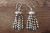 Navajo Indian Jewelry Sterling Silver Turquoise Tassel Earrings! By Mariano