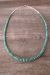 Navajo Indian Hand Strung Green Turquoise Graduated Rondelle Necklace