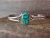 Navajo Indian Sterling Silver Turquoise Bracelet by Rita Largo