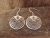 Navajo Indian Sterling Silver Maze Dangle Earrings by Stanley Gene