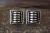 Small Navajo Sterling Silver Ribbed Post Earrings by Thomas Charley