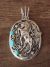 Native American Indian Sterling Silver Turquoise Horse Pendant - Smith