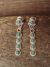 Native American Sterling Silver Turquoise Dangle Earrings! Zuni Indian