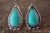 Native American Jewelry Sterling Silver Turquoise Post Earrings! Freida Martinez