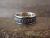 Navajo Hand Stamped Sterling Silver Ring - Bruce Morgan - Size 6.5