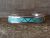 Zuni Sterling Silver Turquoise Inlay Bracelet by Claudine Haloo