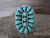 Navajo Indian Jewelry Sterling Silver Turquoise Cluster Ring Size 6 1/2 - Begay
