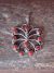 Zuni Indian Sterling Silver & Coral Butterfly Pendant by Laate