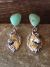 Navajo Indian Turquoise Sterling Silver Horse Earrings! Sheena Jac