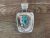 Navajo Sterling Silver & Turquoise Cow Girl Hat Pendant Signed T. Yazzie