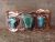 Native American Copper Turquoise Bracelet by Bobby Cleveland