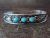 Navajo Sterling Silver Turquoise 3 Stone Cuff Bracelet by Marita Benally
