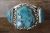 Navajo Jewelry Sterling Silver Turquoise Bracelet by Tom Lewis