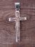 Native American Indian Sterling Silver 14K Gold Fill Cross Pendant by Bruce Morgan