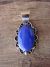 Native American Nickel Silver Lapis Pendant Jackie Cleveland